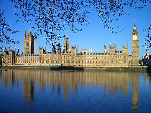 Houses of Parliament and Big Ben reflected in Thames