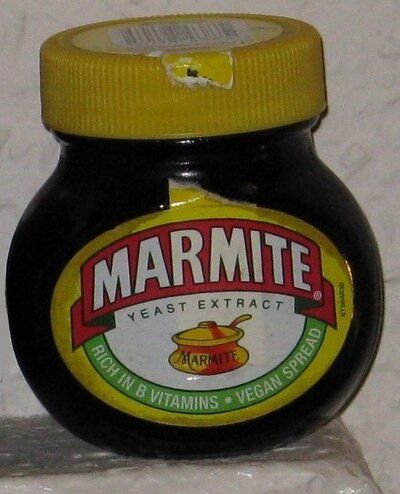 Photo (c) J.G. Betts. Jar of Marmite