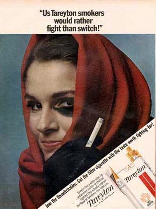 Tareyton cigarettes advert 